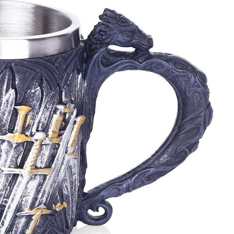 Mug Beer Mug Holy Sword Black Mug Water Cup - Image 3