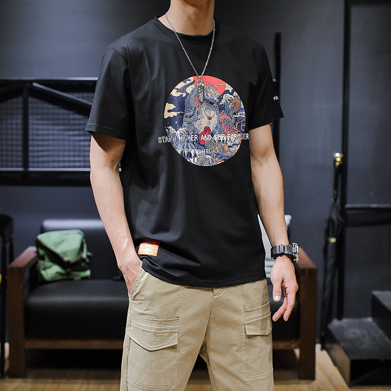 Large size T-shirt print T-shirt - Image 4