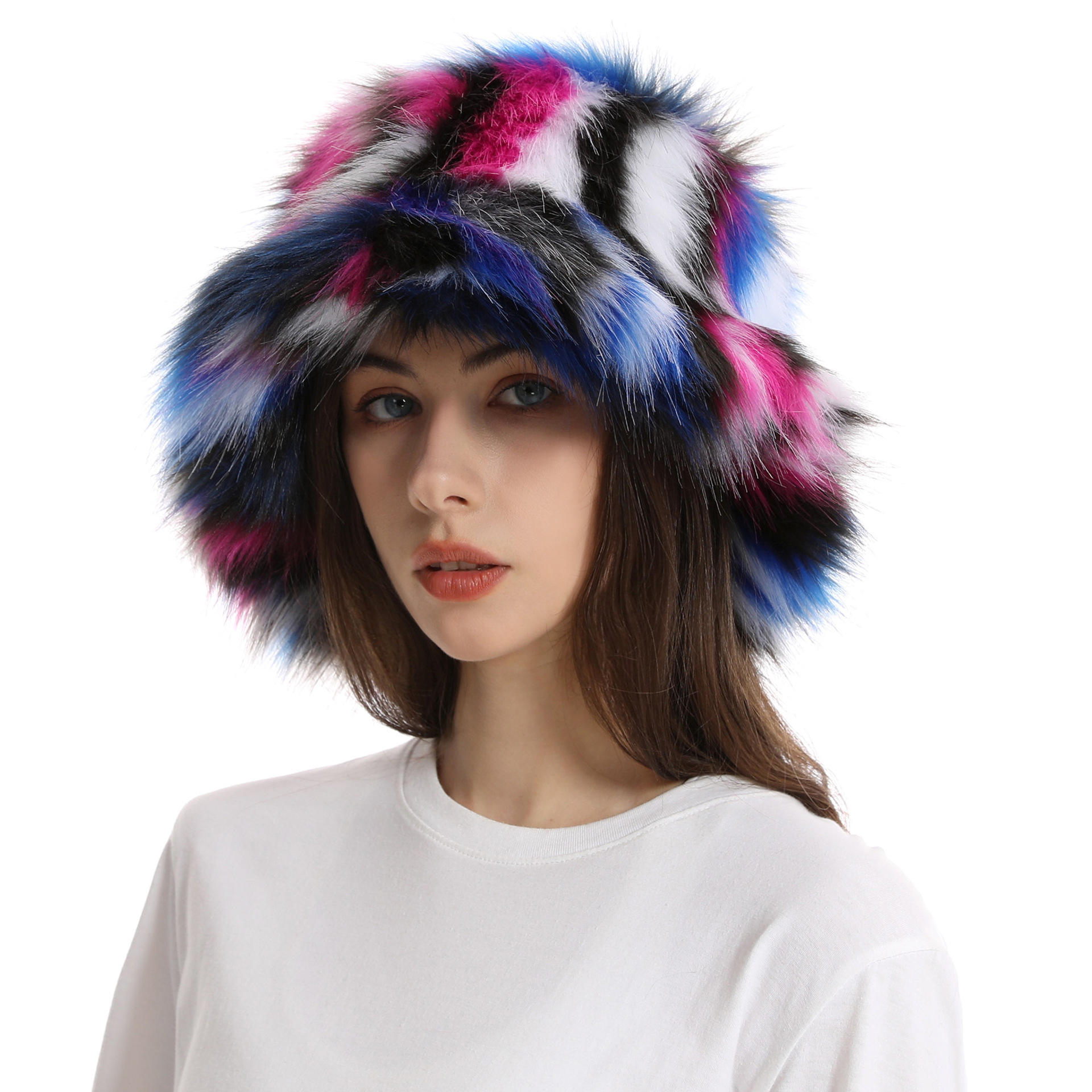 Women's Bucket Hat Warm Plush Hat - Image 9