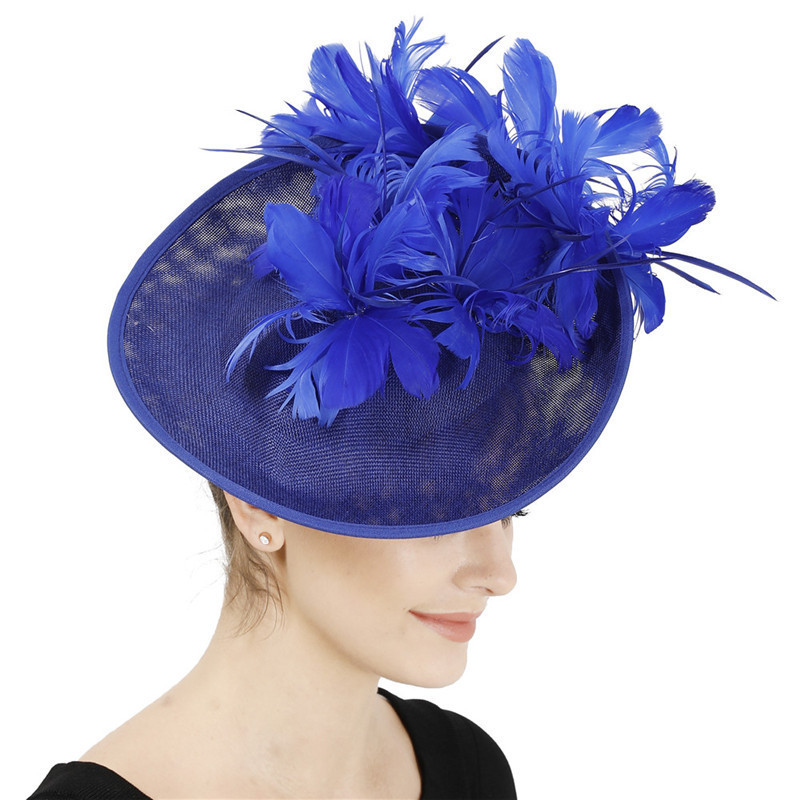 Horse Racing Festival Fashion High-End Top Hat Hair Accessories Aristocratic Ladies Feather Hat Hair Accessories Hairpin - Image 10