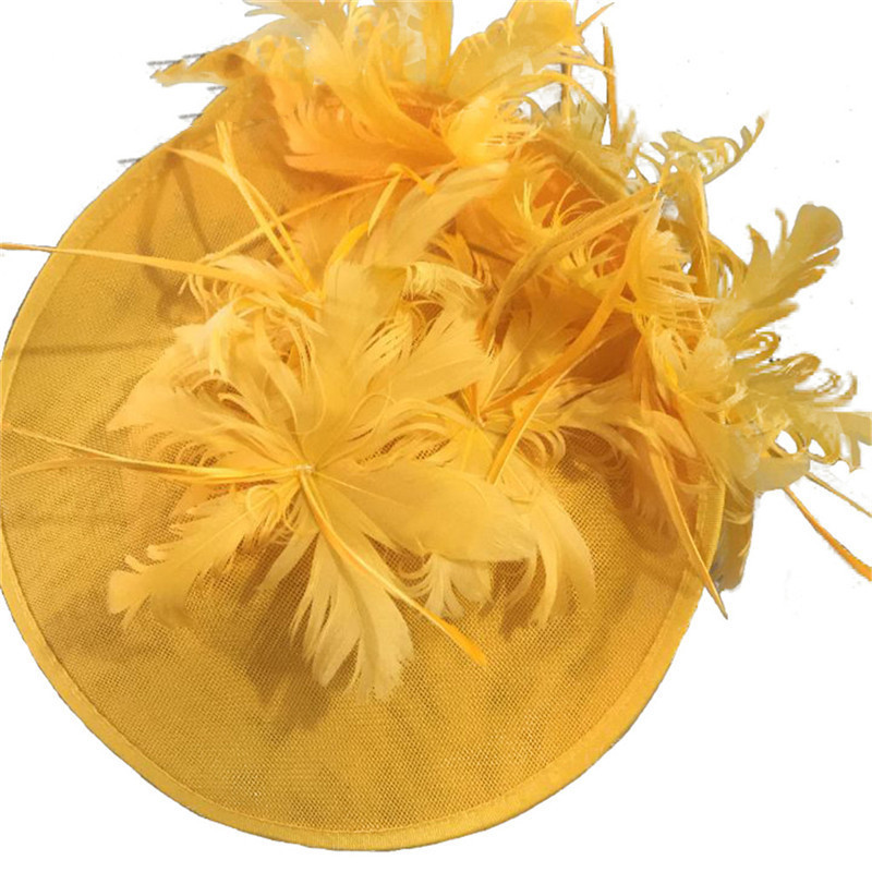 Horse Racing Festival Fashion High-End Top Hat Hair Accessories Aristocratic Ladies Feather Hat Hair Accessories Hairpin - Image 8