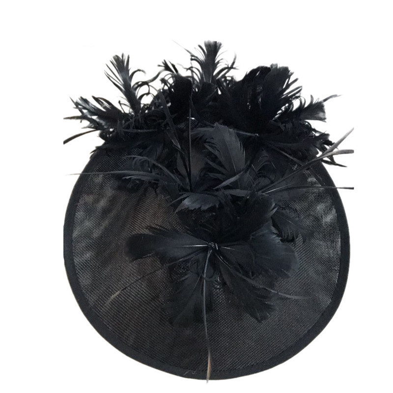 Horse Racing Festival Fashion High-End Top Hat Hair Accessories Aristocratic Ladies Feather Hat Hair Accessories Hairpin - Image 6