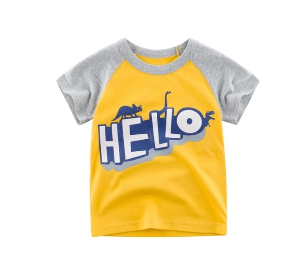 Children's Wear Summer New Korean Children's Boys Cotton T-shirt Men's Treasure In Children's Short Sleeves - Image 3
