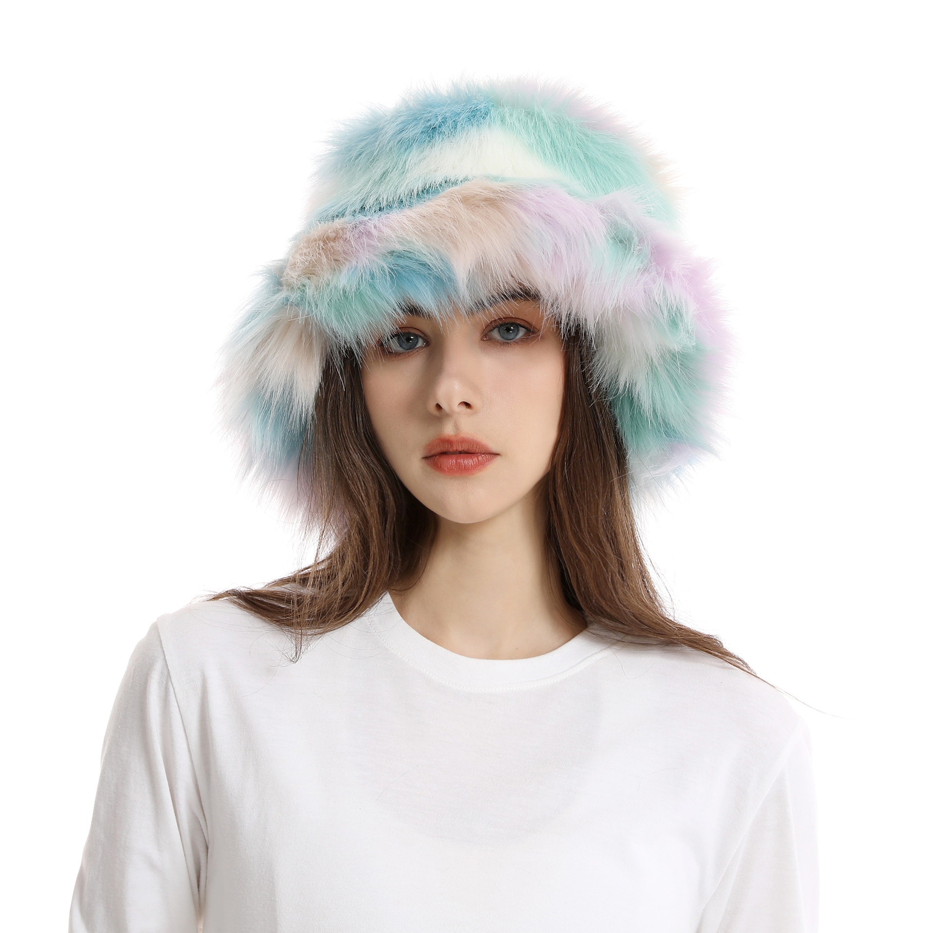 Women's Bucket Hat Warm Plush Hat - Image 8