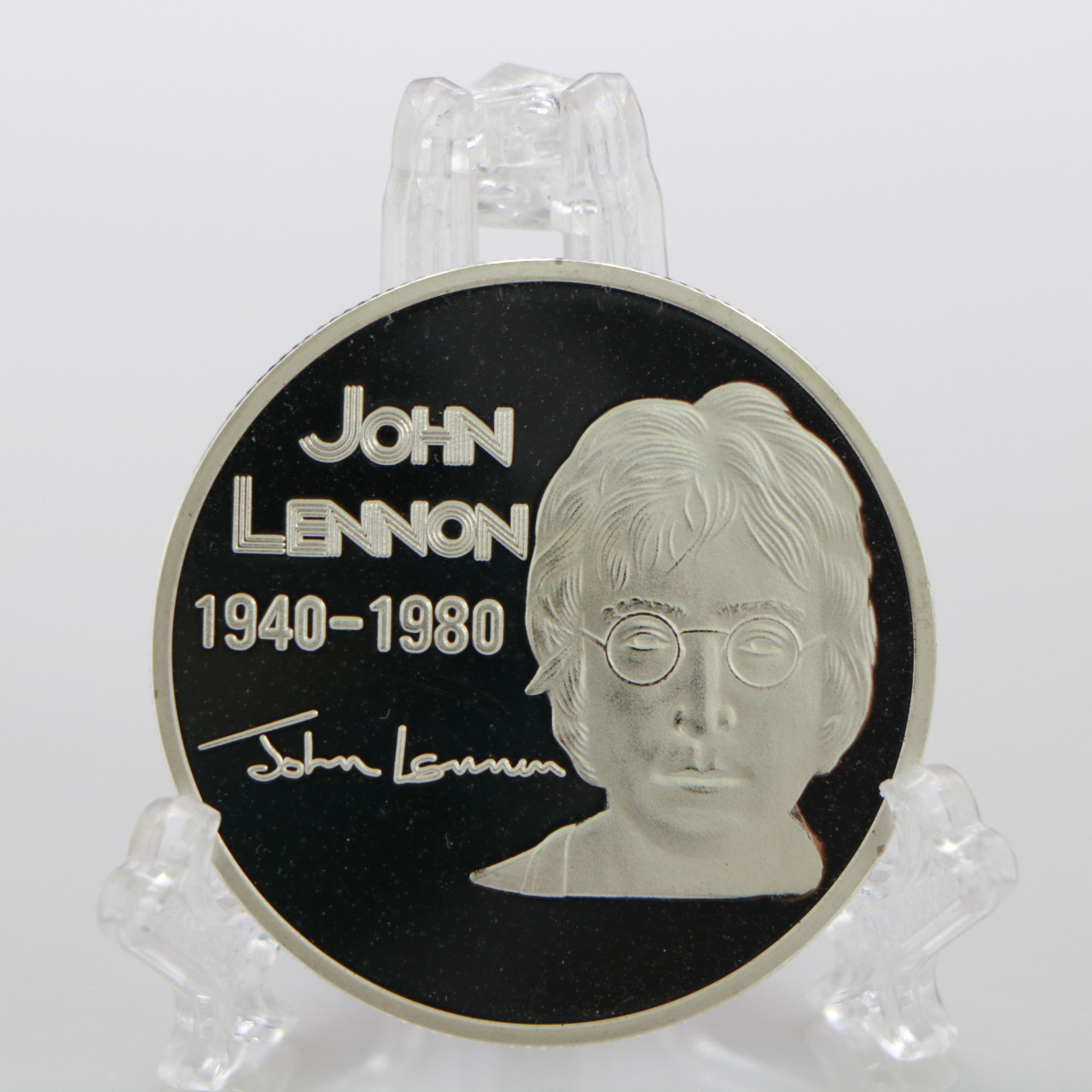 Silver Plated Commemorative Coin Badge - Image 2