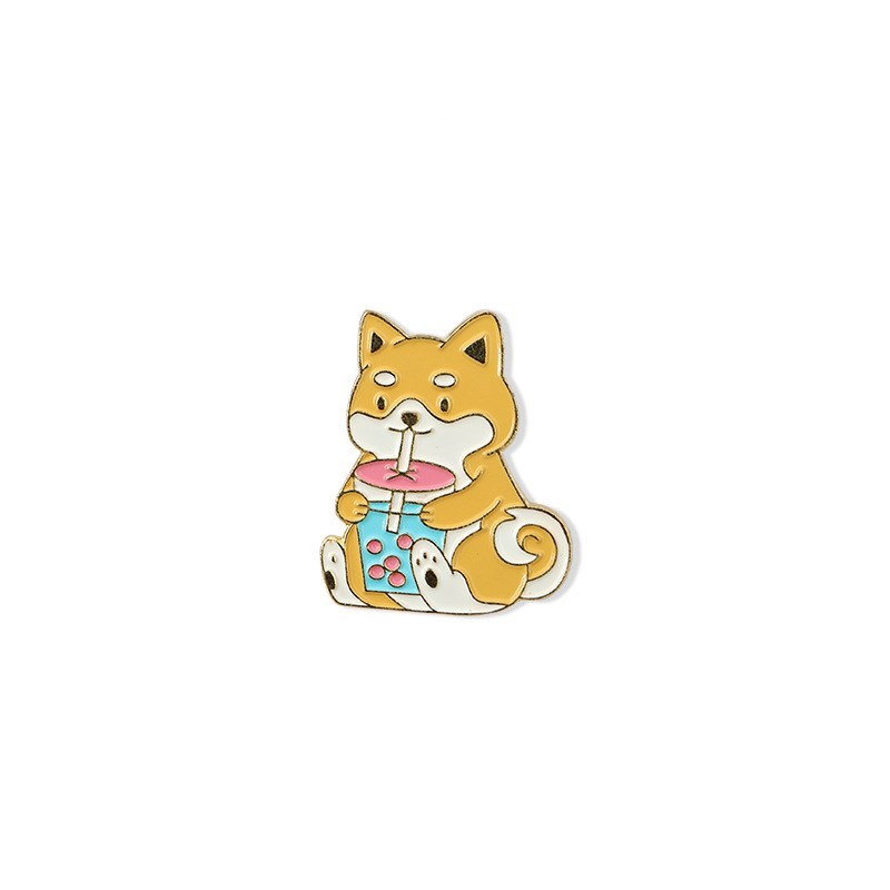 Metal badge pin ornament