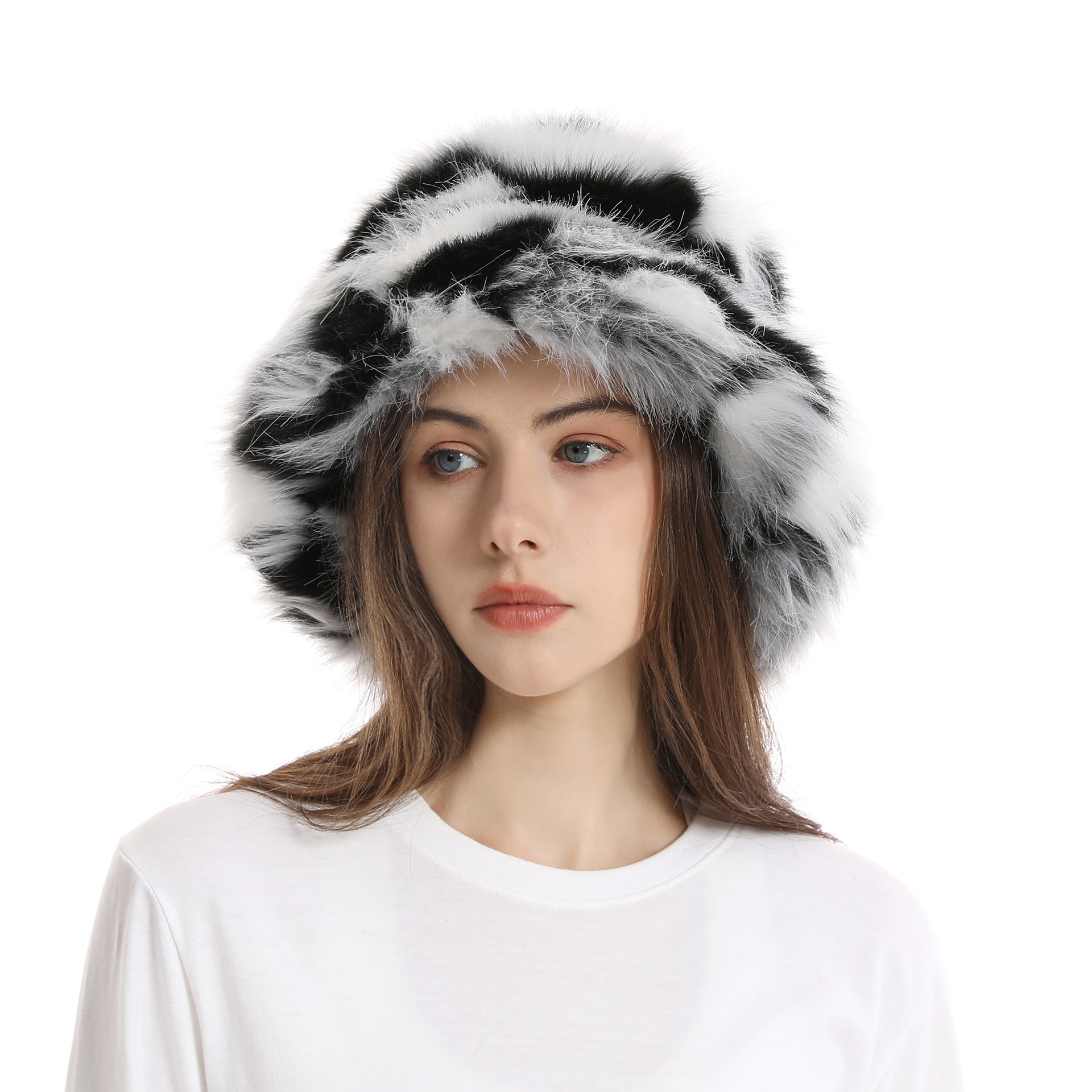 Women's Bucket Hat Warm Plush Hat - Image 7