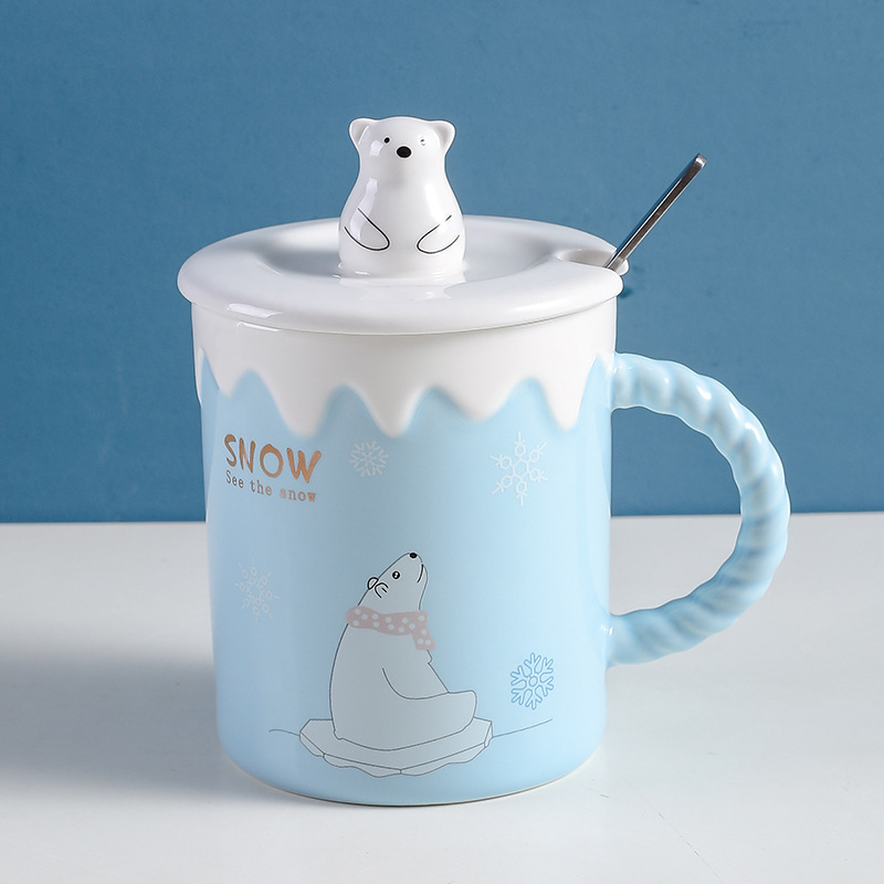 Cute Polar Bear Mug Ceramic Mug - Image 2