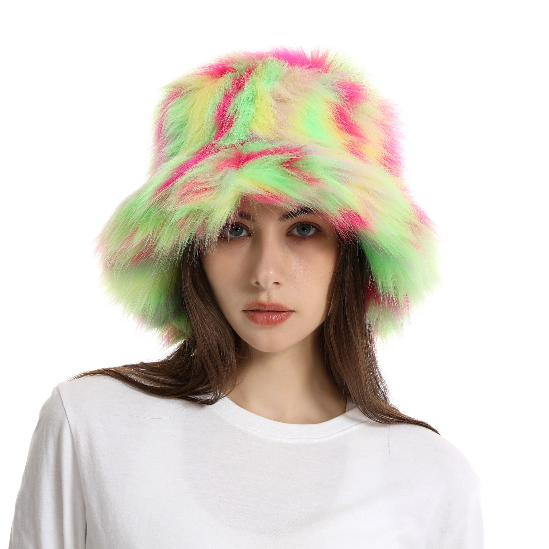 Women's Bucket Hat Warm Plush Hat - Image 2