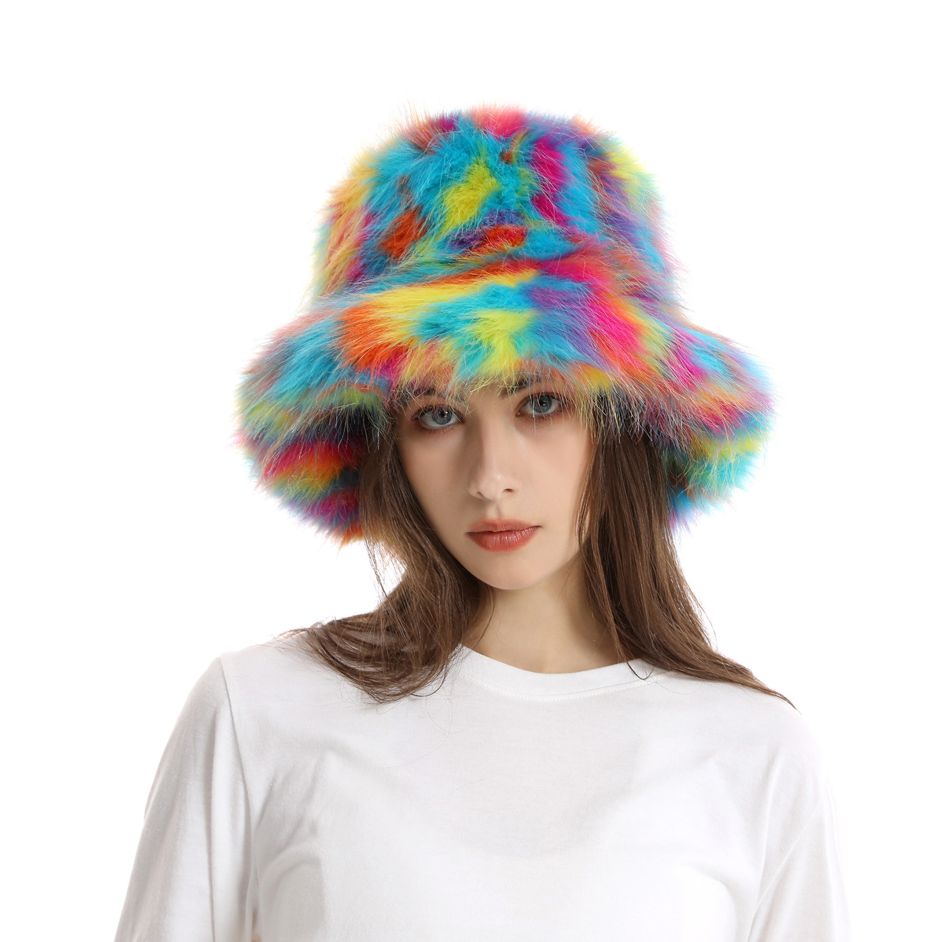Women's Bucket Hat Warm Plush Hat - Image 4